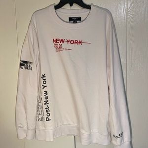 NEW YORK - White crewneck - Forever 21